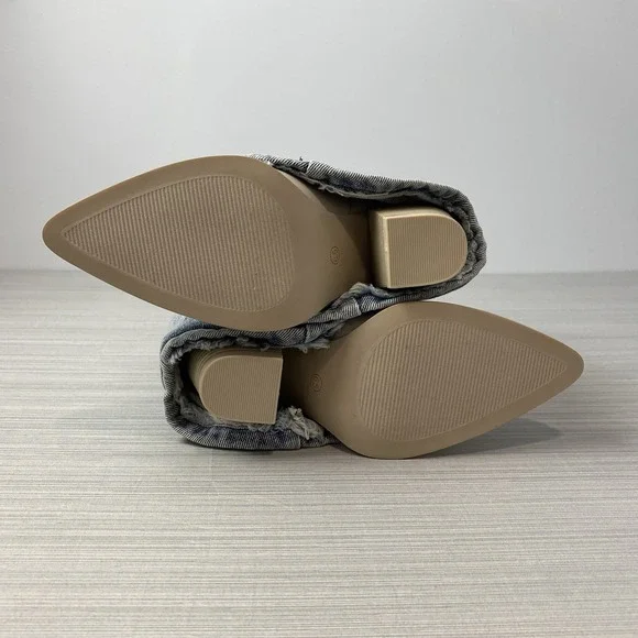 Steve Madden Womens Layne Ivory Cowboy, Western Booties 6.5 Medium‎ - Picture 8 of 10